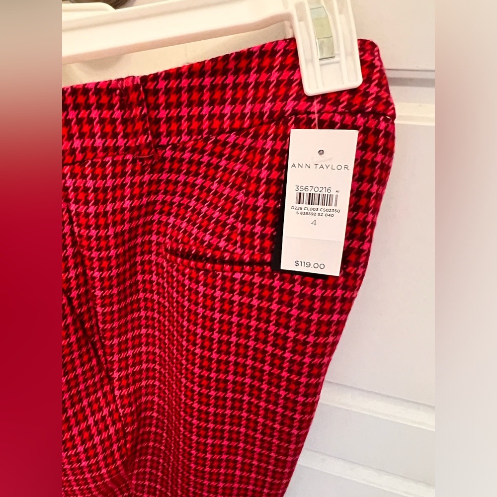 Ann Taylor houndstooth pants
